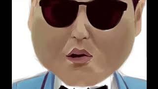 PSY Caricature  OPPA GANGNAM STYLE Speed Painting