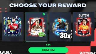 GLITCH!! LA LIGA EVENT EXTRA TIME PICK & 30 MASCHERANO FC MOBILE 25 | FREE REWARDS CODE : NEON!