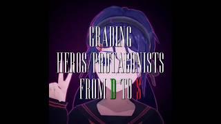 Grading HEROES/PROTAGONISTS from D to S tier || #capcut #anime #invincible #sololeveling #marvel