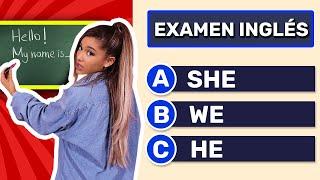 EXAMEN DE INGLÉS A2  NIVEL BÁSICO A2 (18 PREGUNTAS)