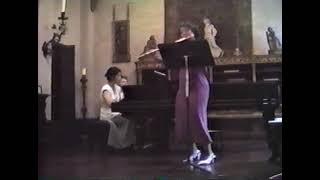 Poulenc Sonata for Flute and Piano, Nadine Scharman & Mariko Sato (佐藤真理子)