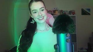 ASMR for mental health awareness month  (green triggers & rambling)