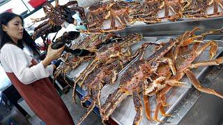 Amazing! Beautiful King Crab Master, Selling 100kg of Crabs a Day l Korean street food