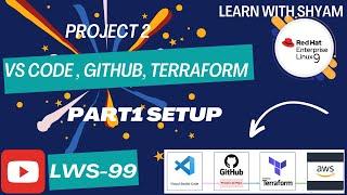 Project 2 - Part 1 : VS Code, Git, Github and Terraform Setup on centos 9