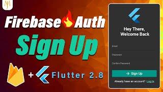 Flutter Tutorial - Sign Up | Firebase Authentication  2/4 Email And Password