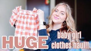 *HUGE* baby girl clothes haul! | Emily Neria