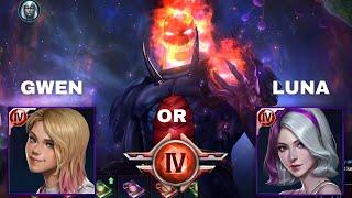 Spider-Gwen VS Luna snow T4 | dormammu gbr | Marvel Future Fight