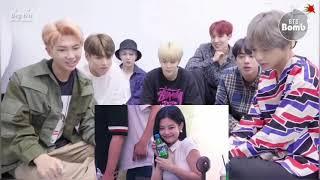 BTS reaction to Jennie teasing Fans