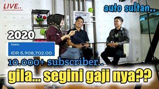 LIVE - SEGINI PENGHASILAN YOUTUBER TERSUKSES DI BENGKULU || TERBARU 2020