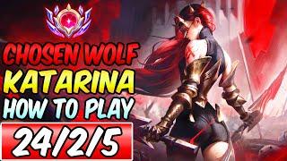 S+ CHOSEN OF THE WOLF KATARINA | HOW TO PLAY KATARINA MID | Best Build & Runes | League of Legends