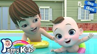  Baby Swimming Song | Safe On The Pool | Peppy Kids Song & Nursery Rhymes