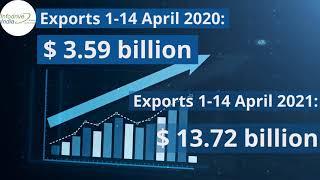 Indian Exports Rise (60.29% surge) | Export Import Growth Rate April 2021