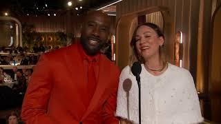 Morris Chestnut and Kaley Cuoco Present Best Screenplay – Motion Picture | 82nd Annual Golden Globes