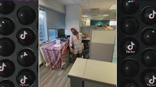 Man moves into work cubicle after being unable to afford rent