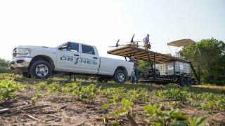 Agri Spray Drones Trailer Setup 2023