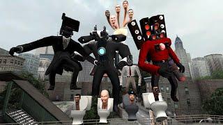 NEW CAMERAMAN ARMY VS SKIBIDI TOILET FAMILY VS SPEAKERMAN BOSSES!! (Garry's Mod)