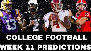 College Football  *PREDICTIONS* for Week 11