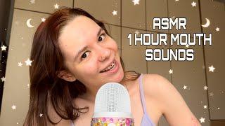 ASMR ONE HOUR OF MOUTH SOUNDS ( 1 hour-long mouth sounds of all kind )