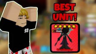 I got the BEST unit in STICKMAN TD... (Roblox)