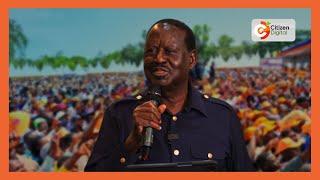 "Do not hurt those protesting," Raila Odinga tells President Ruto