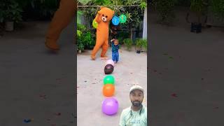 Kids' balloon-popping madness unfolds! #shorts