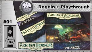 Arkham Horror - Das Kartenspiel - LCG - S01E01 - Playthrough - Regeln/Setup - deutsch