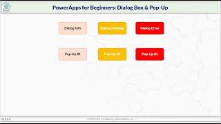 PowerApps for Beginners - Dialog Box & Pop-Up