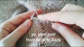 How to knit Yarn Over?