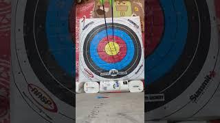 Target Practice in the Basement #archery #bow #arrow #targetpractice #nasp #genesis