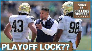 Notre Dame a LOCK to make the Playoff? Marcus Freeman needs 10 wins min. l College Football Podcast