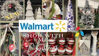 WALMART CHRISTMAS DECOR 2024 SHOP WITH ME NEW SHOPPING FINDS CHRISTMAS TREES DECORATING DIYS CRAFT