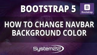 Bootstrap 5 How To Change Navbar Background Color 