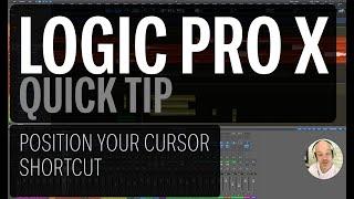 Logic Pro X cursor position shortcut | QUICK TIP | Playhead postion shortcut