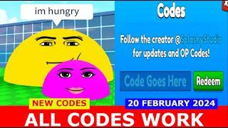 *ALL CODES WORK* Eat Blobs Simulator ROBLOX | NEW CODES | FEBRUARY 20, 2024