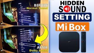 Hidden Mi Box 4k Sound Settings | How to Enable Dolby DTS  | Mi Box 4k Hidden Features | Android TV