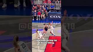Caitlin drew the foul on Natasha Cloud and was hyped #wnba #basketball #caitlinclark