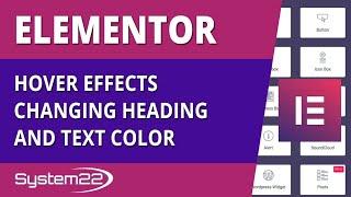 Elementor Changing Heading And Text Color 