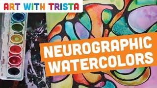 Neurographic Watercolor Painting Tutorial - Art With Trista