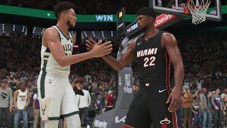 NBA MIAMI HEAT vs  MLWAUKEE BUCKS NBA 2K25 GAMEPLAY PS5