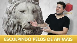 Como esculpir pelos de animais | Claytrix