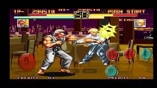 Art of Fighting 1 arcade boss hack with cheats as well