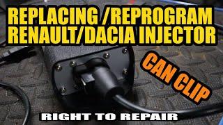 How to replace and reprogram a Renault/Dacia injector with CAN CLIP Tips and Tricks