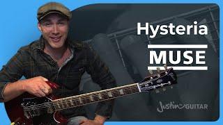 How to play Hysteria by Muse on guitar