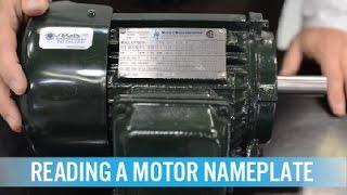 How to Read a Motor Nameplate