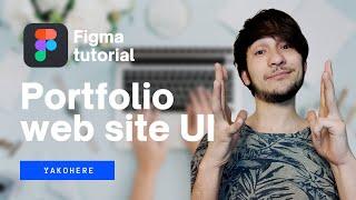 Portfolio web site using Figma.