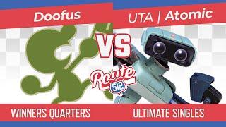 Route 512: Doofus (Mr. Game and Watch) vs UTA Ultra | Atomic (R.O.B.) Winners Quarters