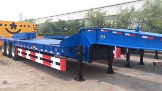 CIMC 3 Axle 60T Lowbed Tuck Trailer Transport For Sale In Tanzania