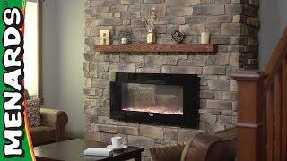 Stone Veneer Fireplace - Menards How-To Center