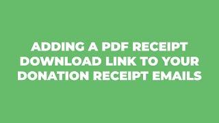 How to Add a PDF to Your Donation Receipts with GiveWP