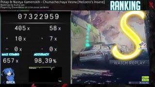 osu! Chumachechaya Vesna [Hellzero's Insane] +DT FC 98.39% 144pp